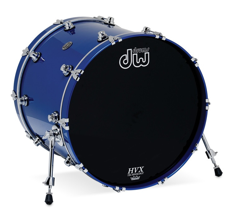 Dw Performance Series Bass Drum 18x22 Sapphire Blue Sweetwater 