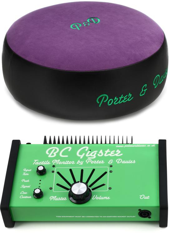 Porter & Davies Gigster Tactile Drum Monitor with Round Throne Top