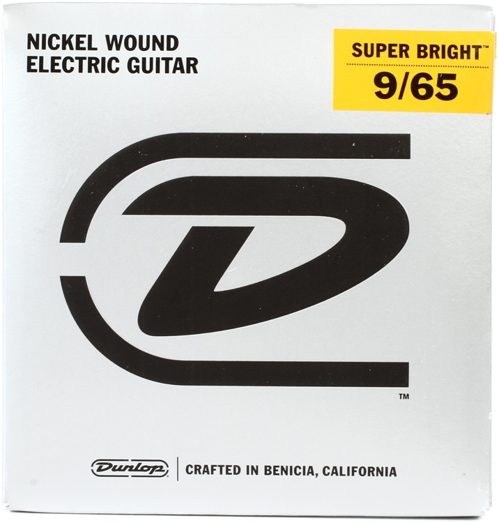 Dunlop Super Bright Electric Strings .009.065, Light 8String