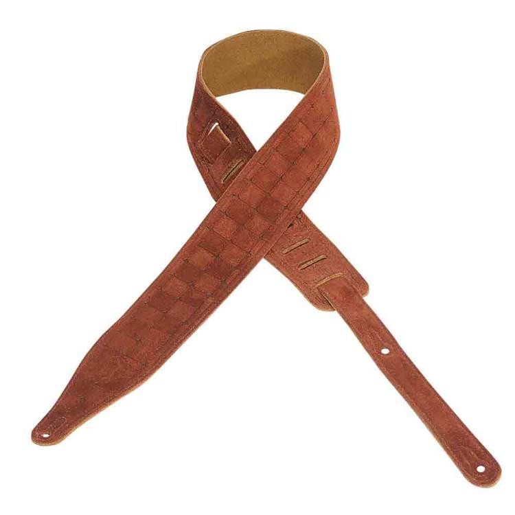 Levy's MS17T07 Suede Guitar Strap - Rust | Sweetwater