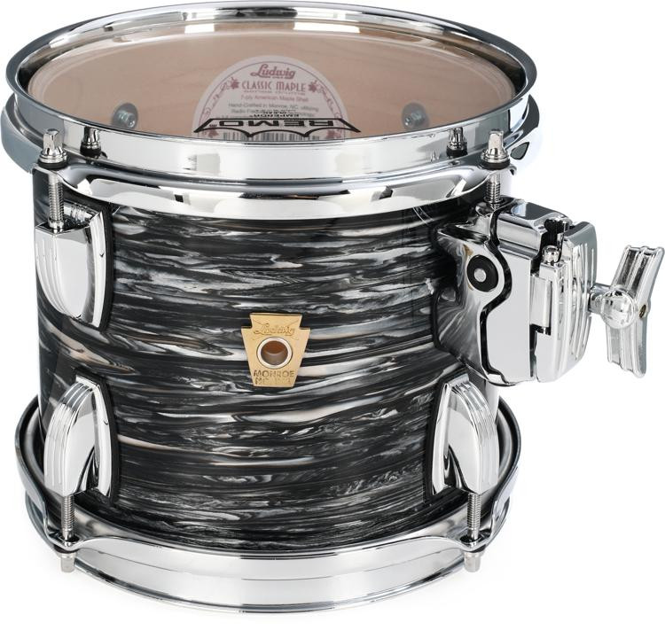 Ludwig Classic Maple Mounted Tom 7 x 8 inch Vintage Black Oyster