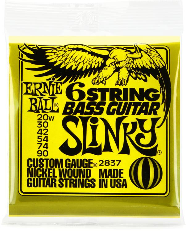Ernie Ball 2837 Slinky Nickel Wound Electric Bass Guitar Strings .020