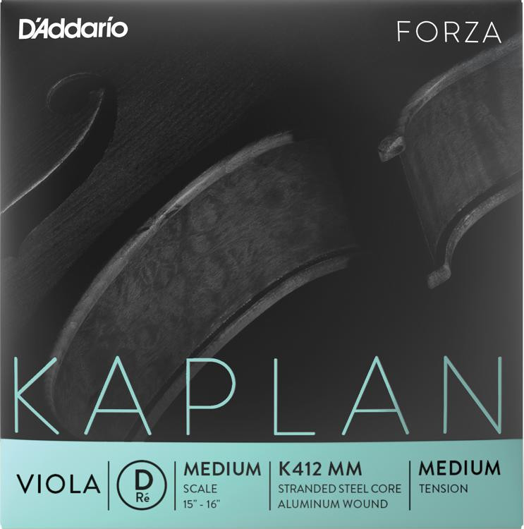 D'Addario K412 Kaplan Forza Viola D String Medium Size Sweetwater