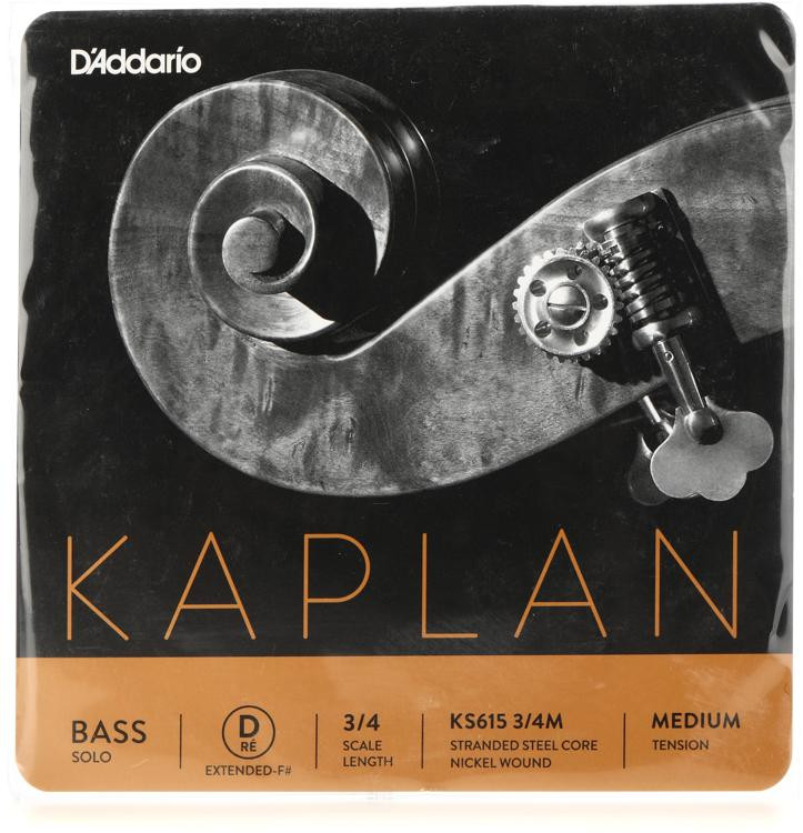D'Addario KS615 Kaplan Solo Double Bass D Extension String - 3/4 Scale ...