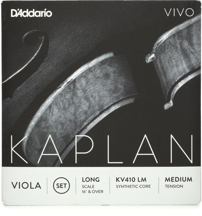 D'Addario KV410 Kaplan Vivo Viola String Set Long Size Sweetwater