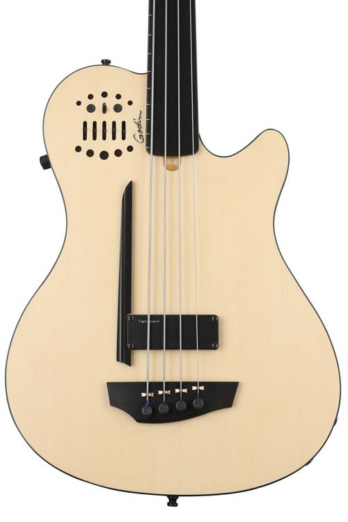 Godin A4 Ultra Fretless Bass Guitar Natural Sweetwater