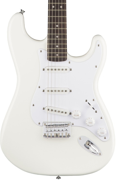 Squier Bullet Strat HT - Arctic White with Rosewood Fingerboard ...