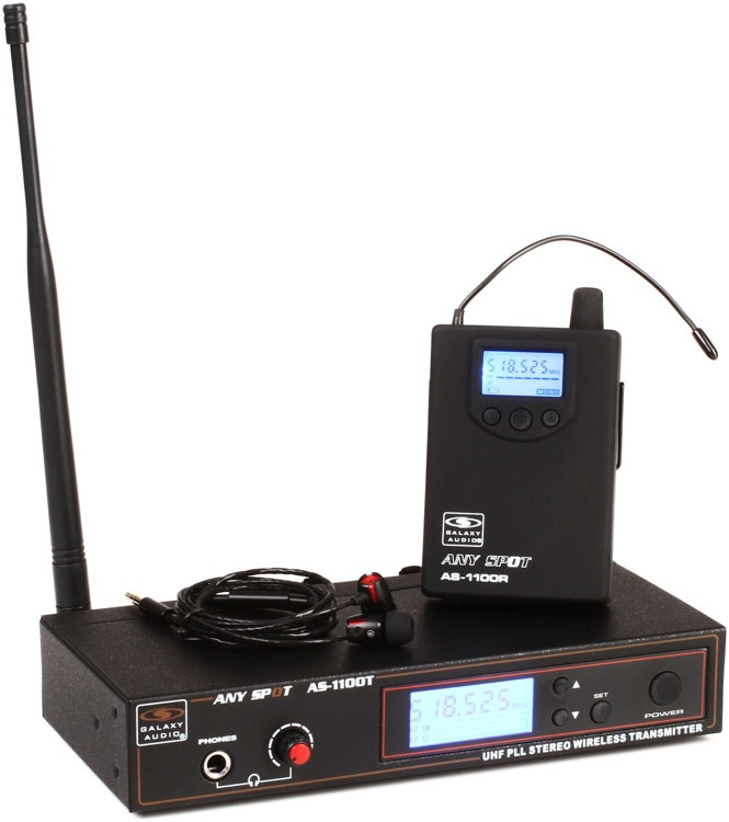 Galaxy Audio AS1100 Wireless Inear Monitor System N Band Sweetwater