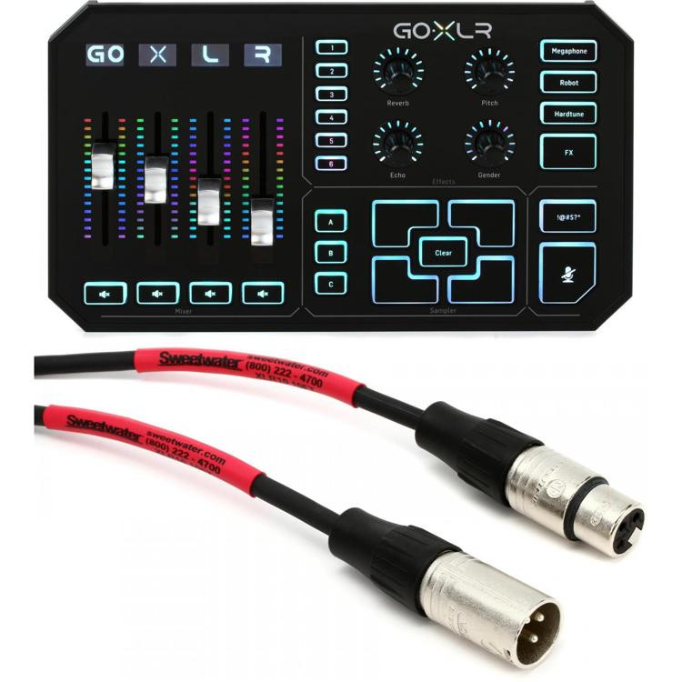 TCHelicon GoXLR 4channel USB Streaming Mixer with Cable Sweetwater