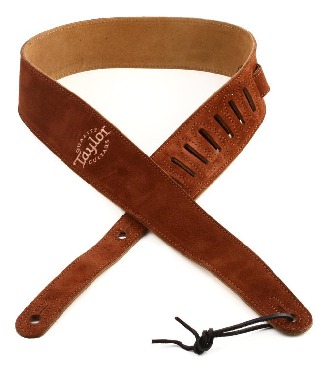 Taylor Suede Guitar Strap - Chocolate | Sweetwater