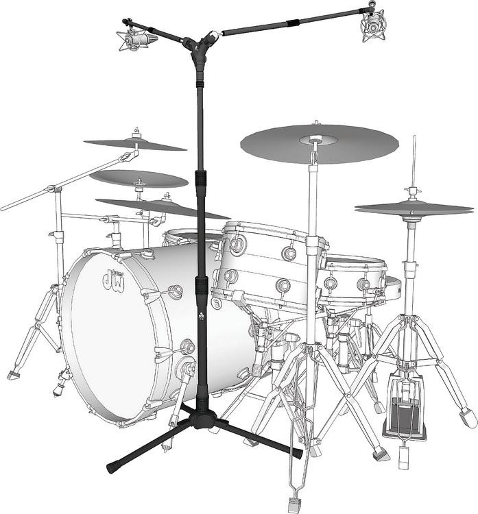 TriadOrbit Drum Overhead System Microphone Stand Package Sweetwater