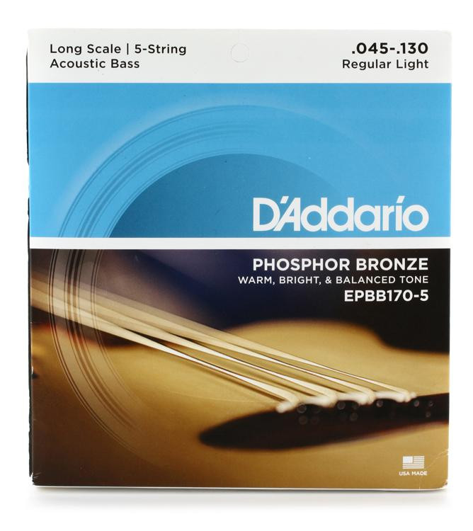 D'Addario EPBB1705 Phosphor Bronze Acoustic Bass Guitar Strings .045
