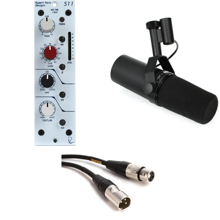 Shure SM7B & 511 Microphone Preamp Bundle Sweetwater