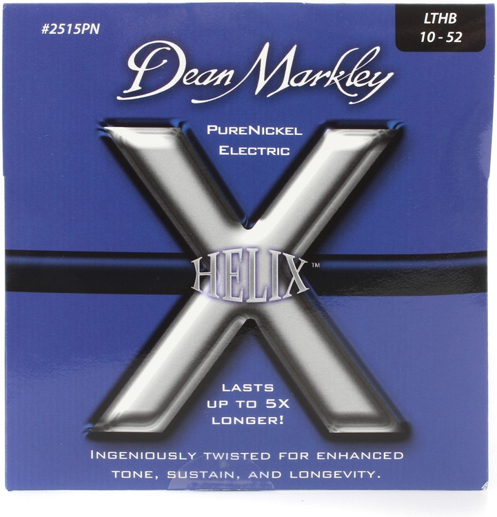Dean Markley 2515PN Helix Pure Nickel Electric Strings .010.052