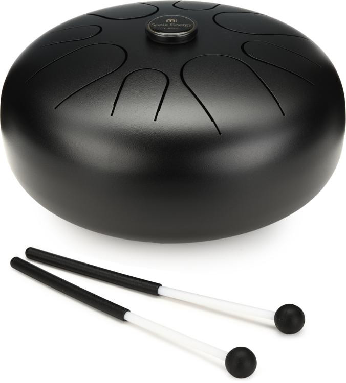 Meinl Sonic Energy 12inch Steel Tongue Drum, A Akebono Black Sweetwater