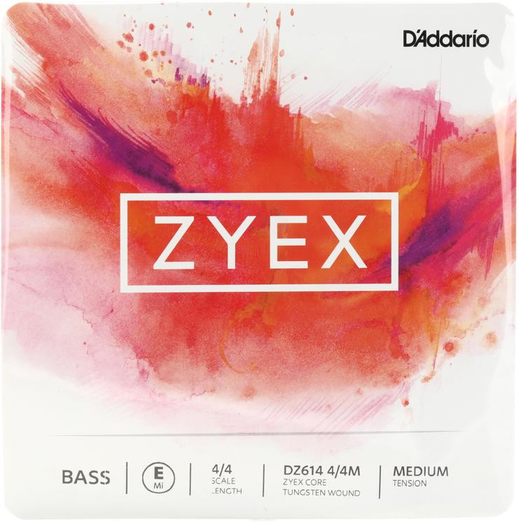 D'Addario DZ614 Zyex Double Bass E String 4/4 Size Sweetwater
