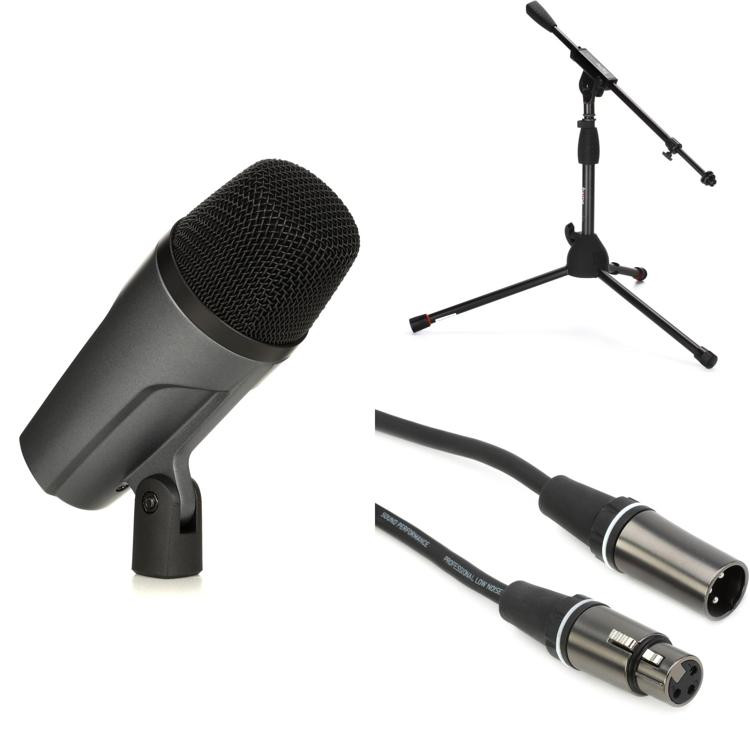 Sennheiser e 602 Kick Drum Microphone Bundle with Stand and Cable Sweetwater
