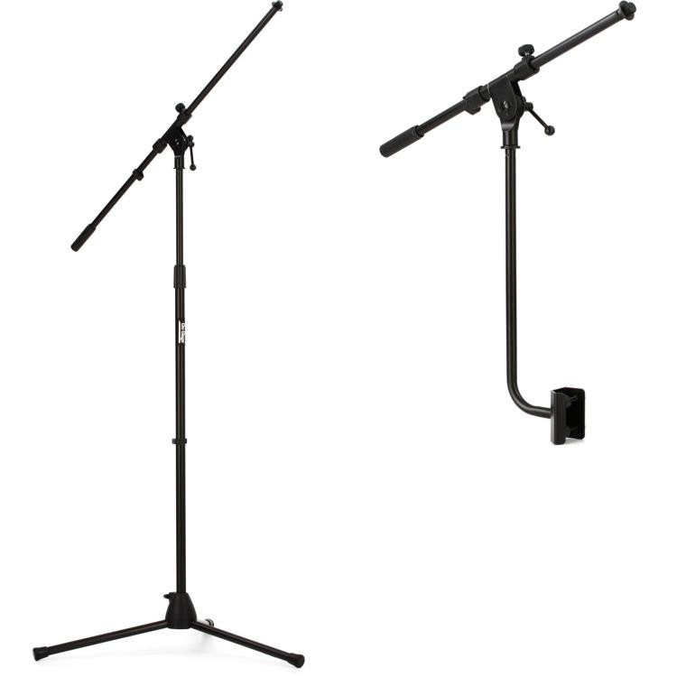 OnStage MS7701B Euro Boom Microphone Stand and ClampOn Boom Arm