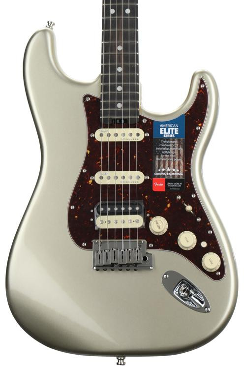 Fender American Elite Stratocaster HSS Shawbucker Champagne w/ Ebony