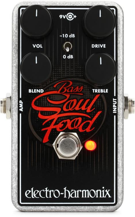 Electro-Harmonix Bass Soul Food Transparent Bass Overdrive Pedal ...