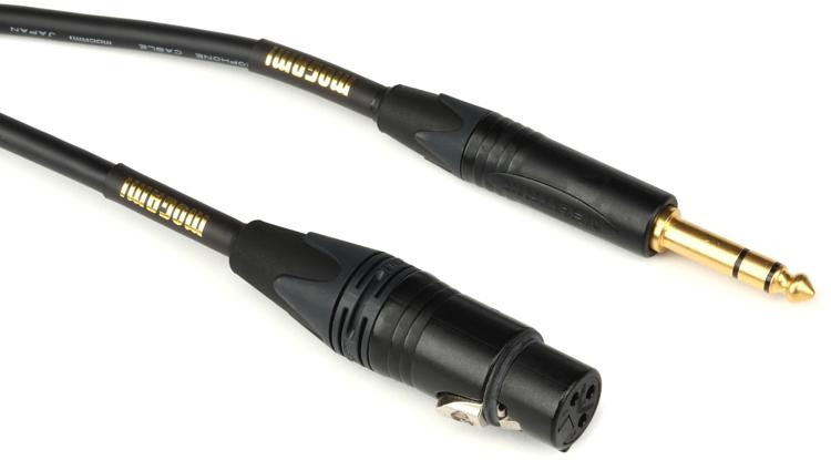 Mogami Gold TRSXLRF10 Balanced XLR Female to 1/4inch TRS Male Patch