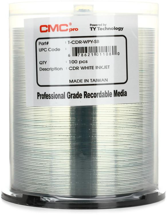 cmc-pro-inkjet-printable-cd-r-media-white-100-disc-spindle-sweetwater