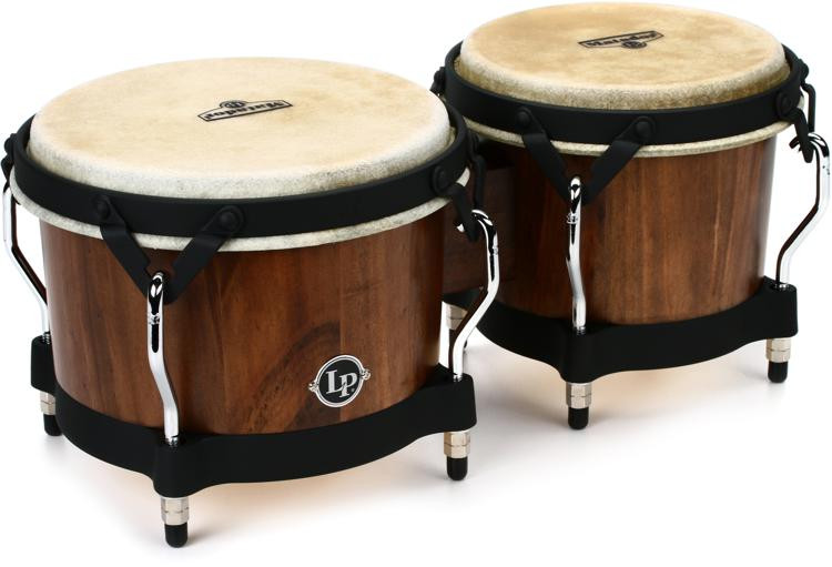 Latin Percussion Matador Traditional Bongos Whiskey Barrel Sweetwater