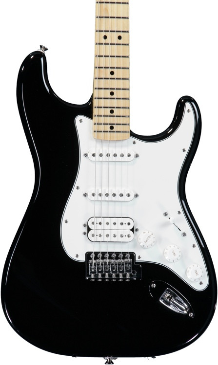 Fender Standard Stratocaster HSS - Black with Maple Fingerboard ...