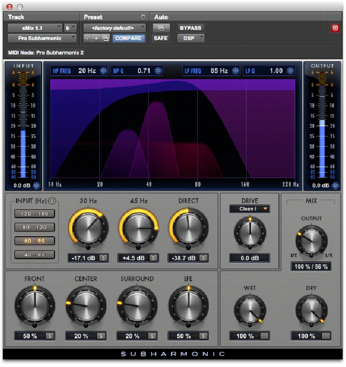 Avid Pro Subharmonic AAX Plug-in | Sweetwater