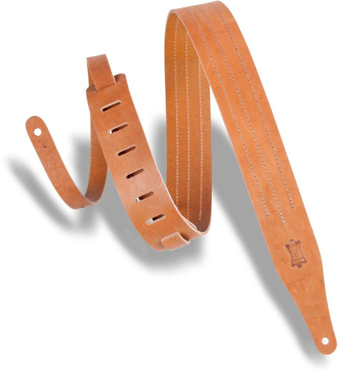 Levy's MV217TS Vegtan Leather Guitar Strap Tan/Brown Sweetwater