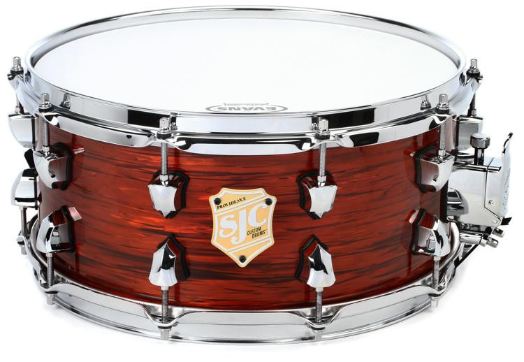 SJC Custom Drums Providence Series Snare Drum 6.5" x 14" Volcanic Ripple Sweetwater