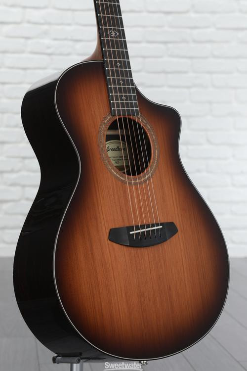 Breedlove Premier Concert Ce Acoustic Electric Guitar Edgeburst Redwoodeast Indian Rosewood 0936