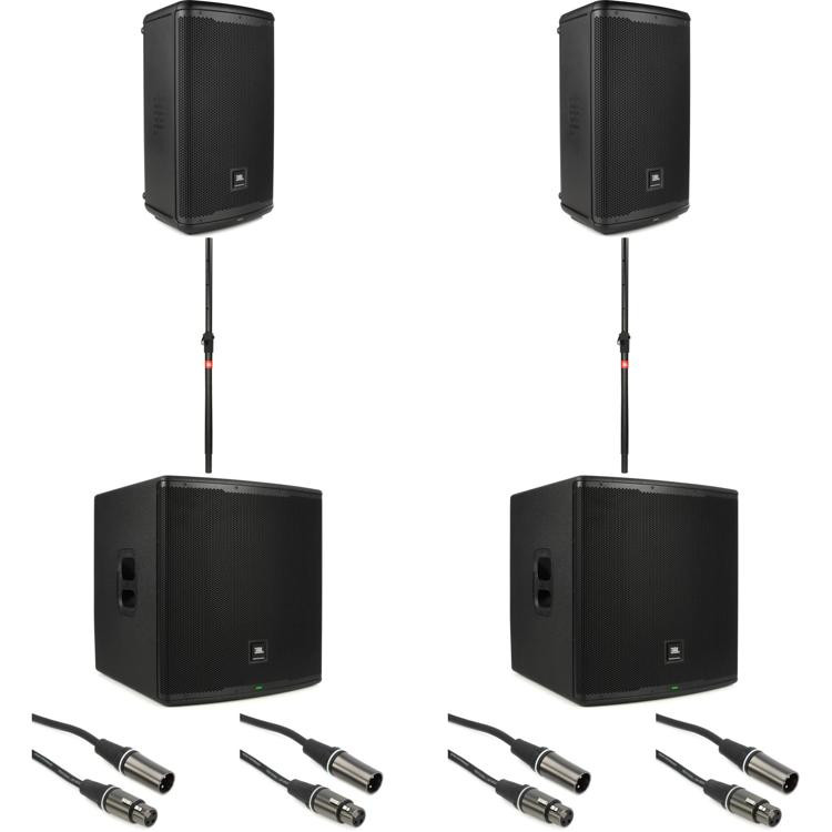 JBL EON710 10inch Powered Speaker and EON718S 18inch Powered