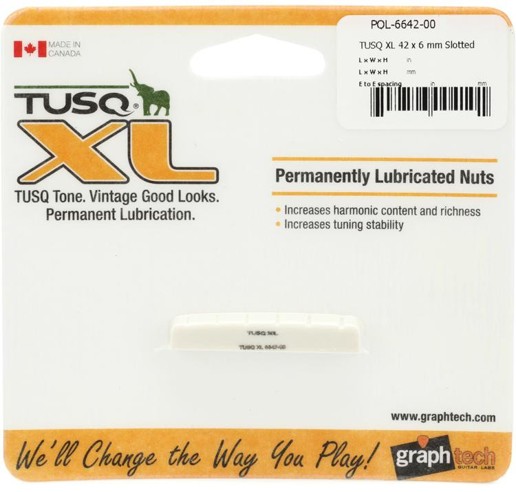 graph-tech-pql-6642-00-tusq-xl-slotted-electric-guitar-nut-42mm-long