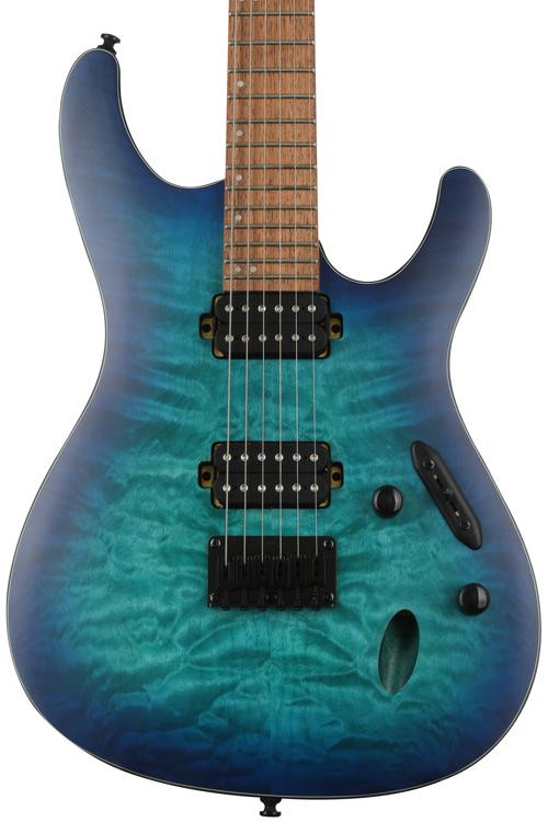 Ibanez S621QM - Sapphire Blue Flat | Sweetwater