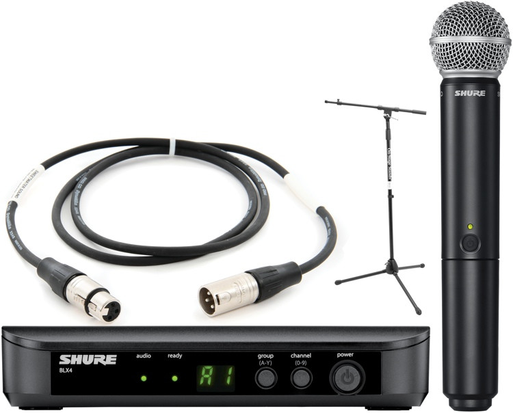 Shure BLX24/SM58 Mic Month 2013 Bundle WIth Stand & Cable Sweetwater