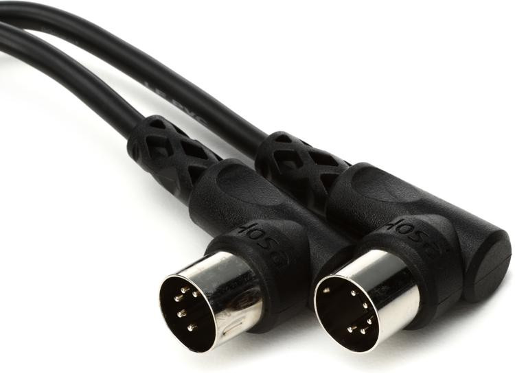 Hosa MID-305RR Right-angle MIDI Cable - 5 foot | Sweetwater