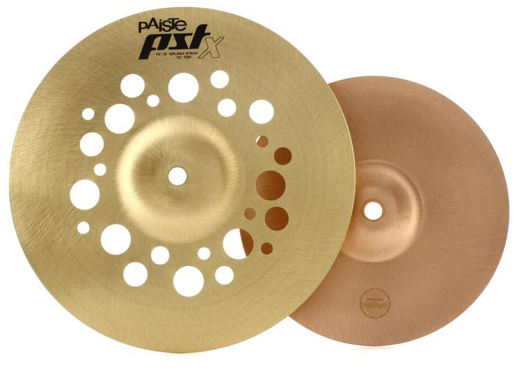 Paiste 10 inch and 8 inch PST X Splash Stack Cymbal Sweetwater