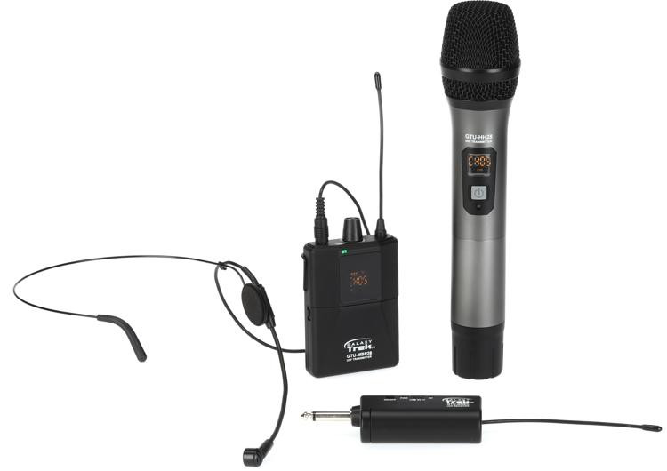 Galaxy Audio GTU-SHP5AB GTU Galaxy Trek UHF Dual Wireless Combo Mic ...