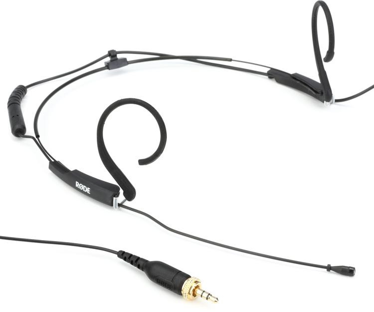 Rode HS2 Headset Microphone for Wireless Systems Black Sweetwater
