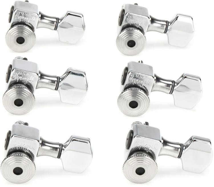 Sperzel 6LTLCP TrimLok 6inline Locking Tuners Chrome Sweetwater