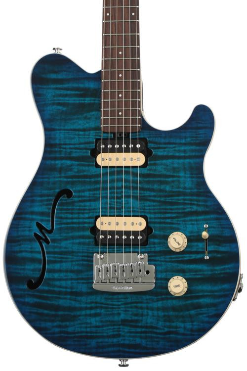 Ernie Ball Music Man Axis Super Sport Semihollow Trem Balboa Blue