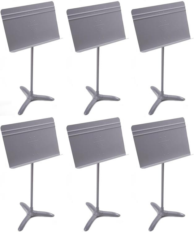 Manhasset M48 Symphony Music Stand 6pack Matte Grey Sweetwater
