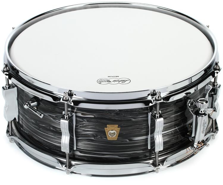 Ludwig Legacy Mahogany "Jazz Fest" Snare Drum 5.5 x 14 inch Vintage Black Oyster Sweetwater