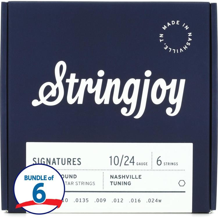 Stringjoy Signatures Nashville Tuning Electric Guitar Strings (6Pack