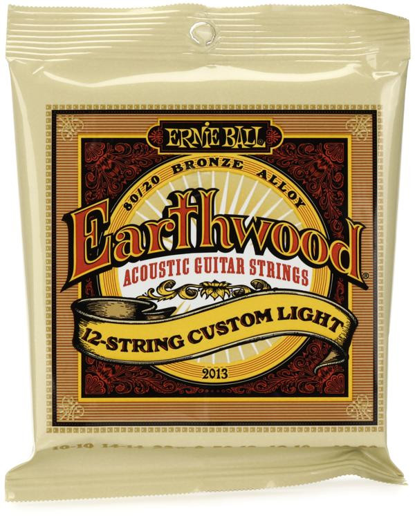 Ernie Ball 2013 Earthwood 80/20 Bronze Acoustic Guitar Strings - .010 ...