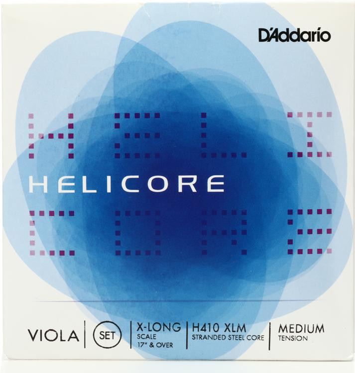 D'Addario H410 Helicore Viola String Set Extralong Size Sweetwater