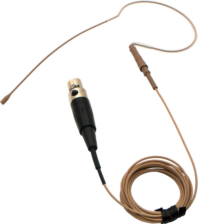 Countryman E6 Omnidirectional Earset for Shure - Loud Vocals, Tan, 1mm ...