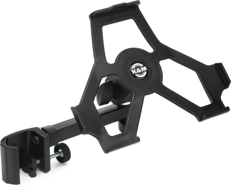 K&M KM19720 iPad 2 Holder Mic Stand Clamp Mount Sweetwater