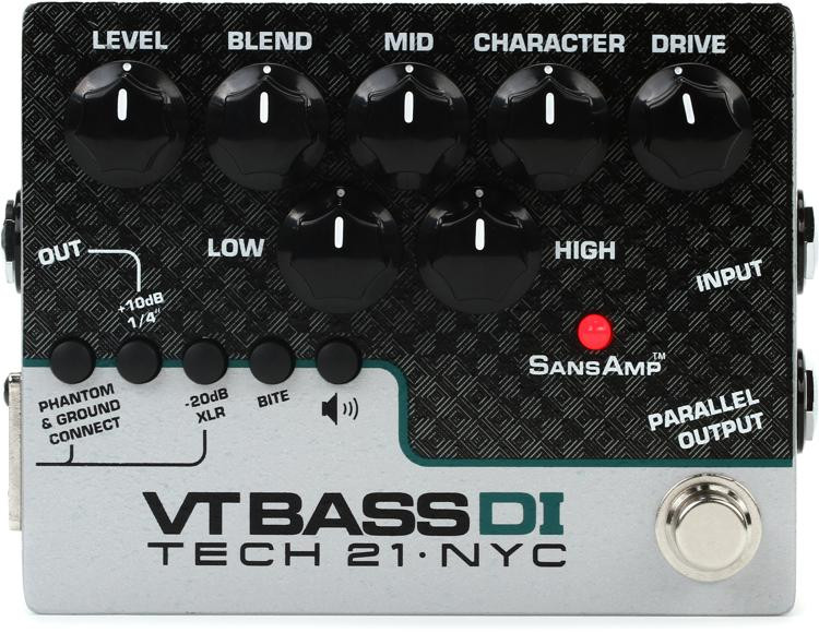 Tech 21 SansAmp Character Series VT Bass DI | Sweetwater